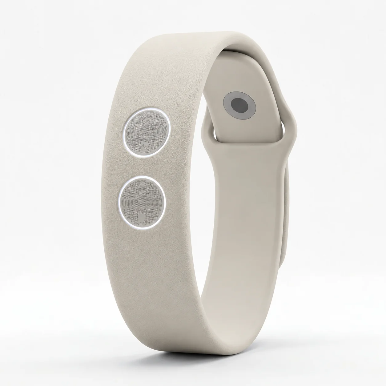 Kaitsa Care two-control wristband concept in Stone